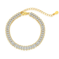 [Solara Jewelry]Exquisite Emerald Cut Daily Bracelet