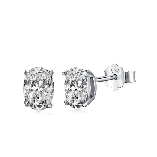 [Solara Jewelry]Oval Classic Dignified Elegant Earrings