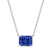 [Solara Jewelry]Luxuriöse, quadratische, bunte Halskette