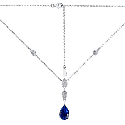 [Solara Jewelry]Dazzling Pear Cut Necklace