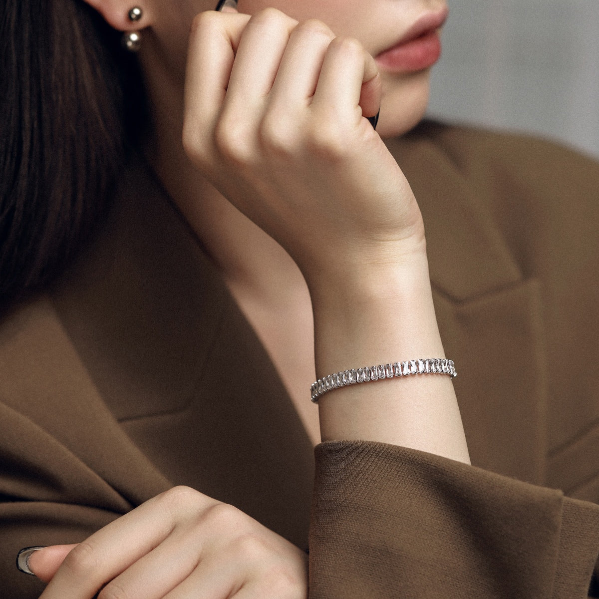 [Solara Jewelry]Exquisite Emerald Cut Daily Bracelet