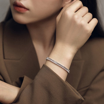 [Solara Jewelry]Exquisite Emerald Cut Daily Bracelet