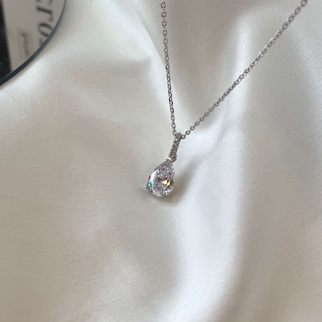 [Solara Jewelry]Delicate Water Drop Shape Fashion Necklace