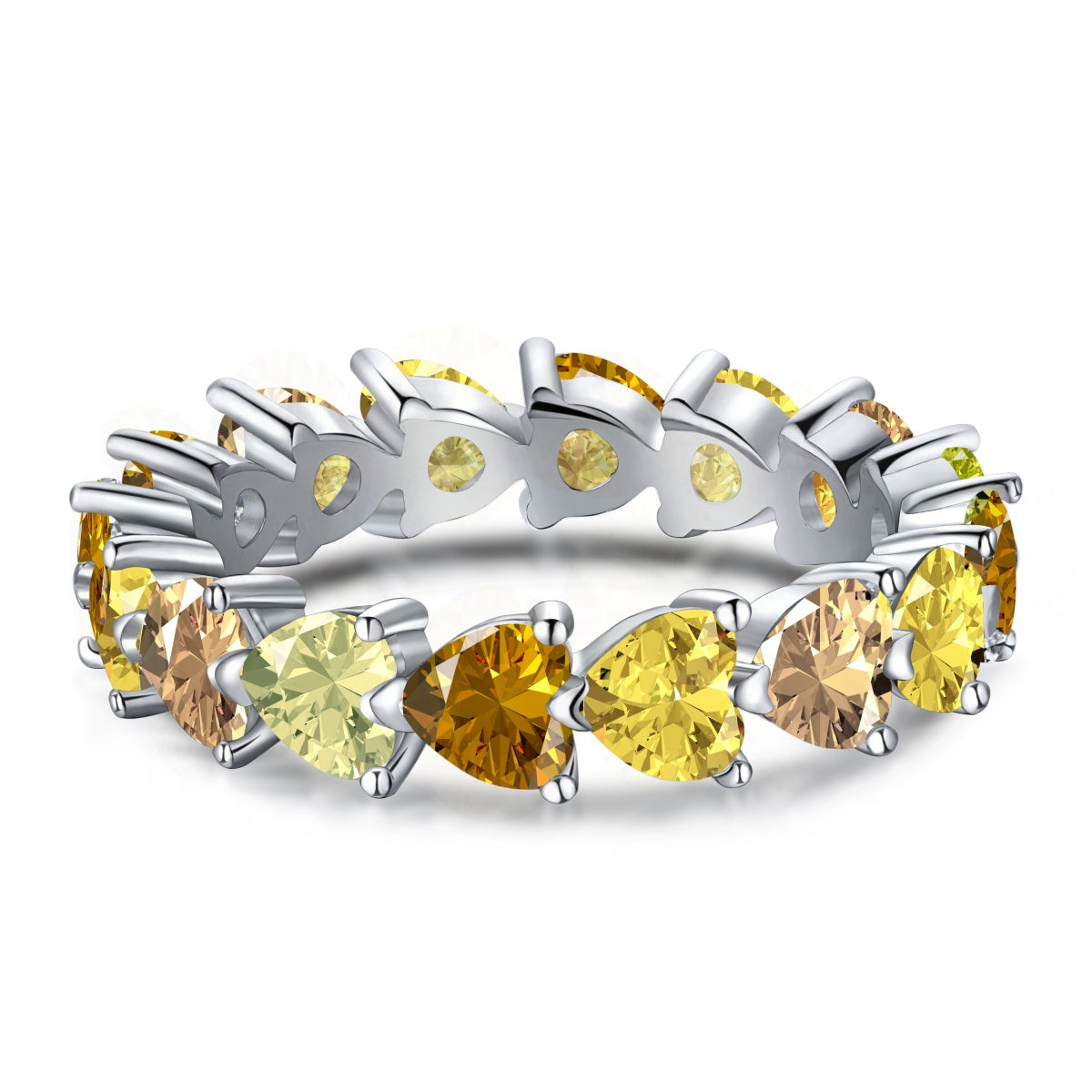 [Solara Jewelrys ]0.25 Carat Radiant Romance Heart Cut Lover Ring