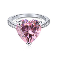 [Solara Jewelry]6.0 Carat Luxurious Sparkling Romantic Heart Cut Lover Ring