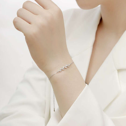 [Solara Jewelry]Elegant Wheat Leaves Shape Bracelet