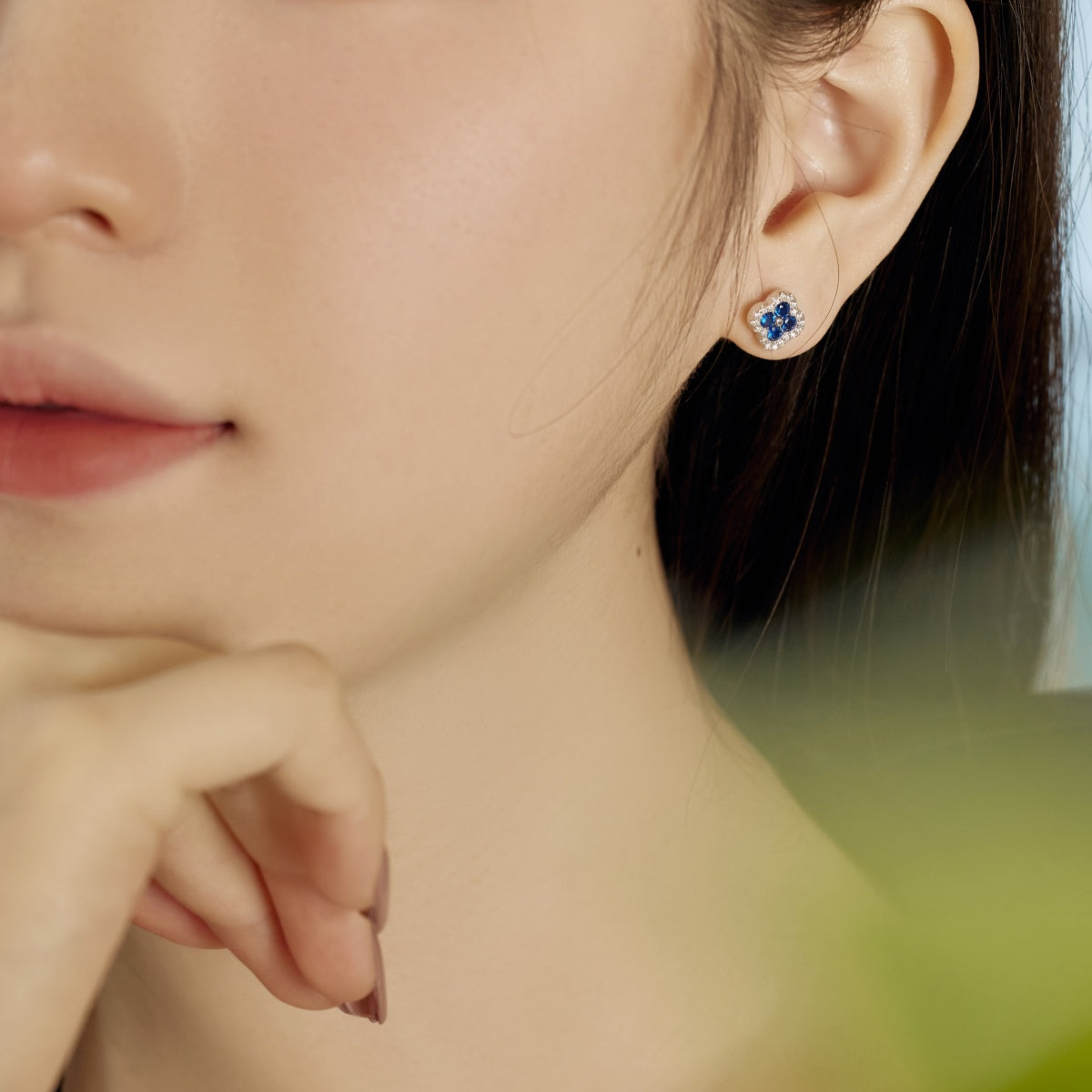 [Solara Jewelry]Four-Leaf Clover Flower Shaped Earrings