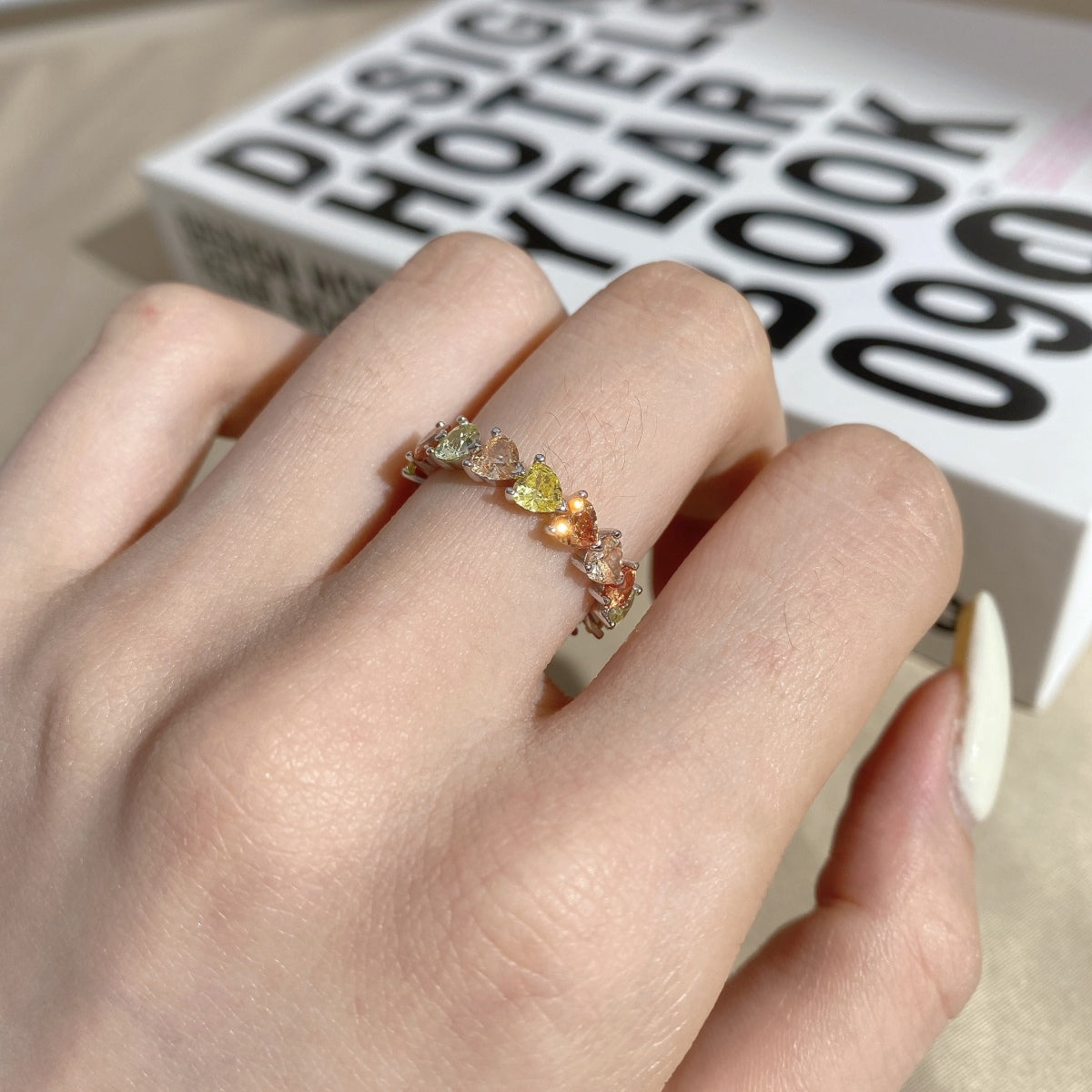 [Solara Jewelrys ]0.25 Carat Radiant Romance Heart Cut Lover Ring