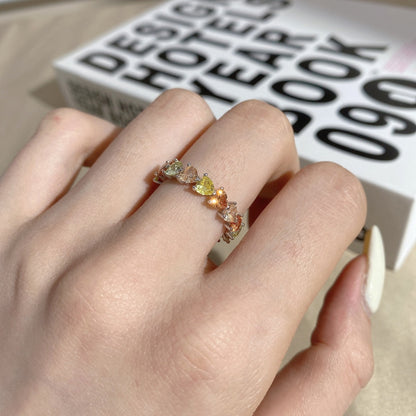 [Solara Jewelrys ]0.25 Carat Radiant Romance Heart Cut Lover Ring