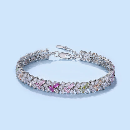 [Solara Jewelry]Dazzling Unique Multi Shape Daily Bracelet