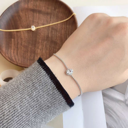 [Solara Jewelry]Exquisite Oval Shape Bracelet