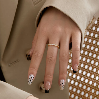 [Solara Jewelry]Delicate Enchanting Wave Shape Daily Ring