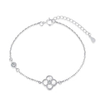 [Solara Schmuck]Feines vierblättriges Kleeblatt-Armband