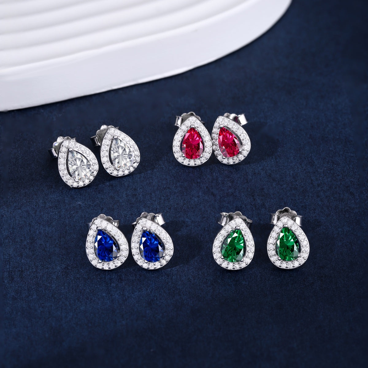 [Solara Jewelry]Luxurious Water Drop Shape Earrings