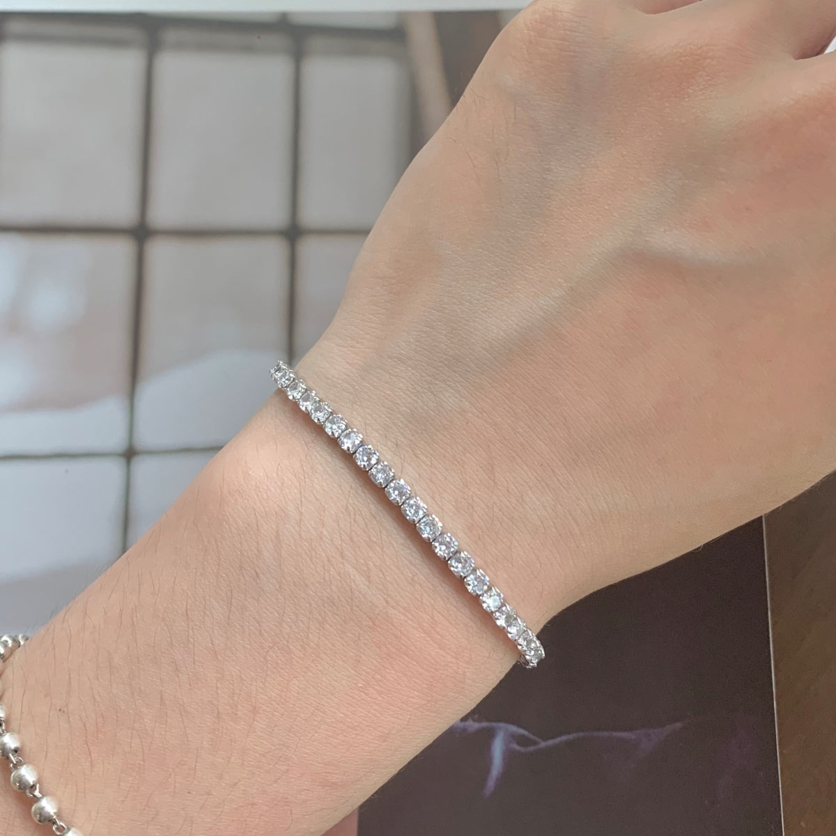[Solara Jewelry]Sparkling Round Cut Daily Bracelet