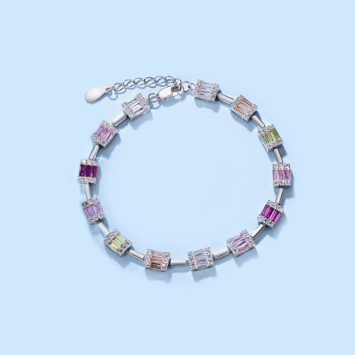 [Solara Jewelry]Dainty Charming Emerald Cut Daily Bracelet