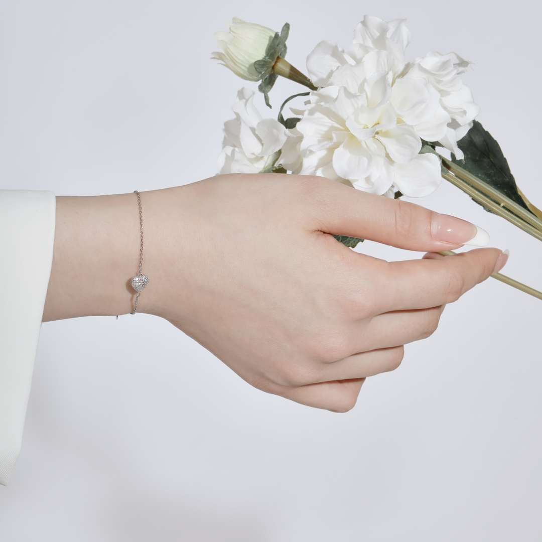 [Solara Jewelry]Heart-Shaped Gentle and Versatile Bracelet
