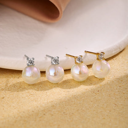 [Solara Jewelry]Symphony Mermaid Pearl Earrings