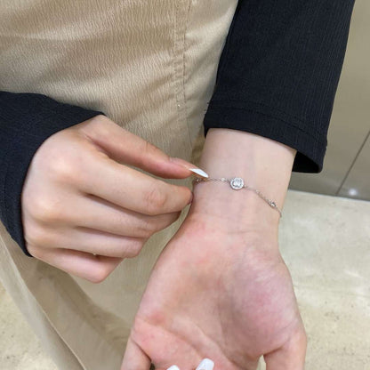 [Solara Jewelry]Dazzling Round Cut Shape Bracelet