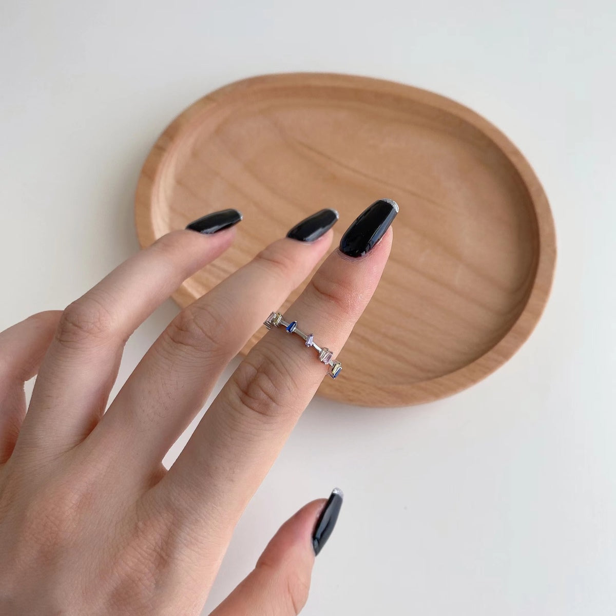 [Solara Jewelry]Unique Trapezoid Cut Daily Ring