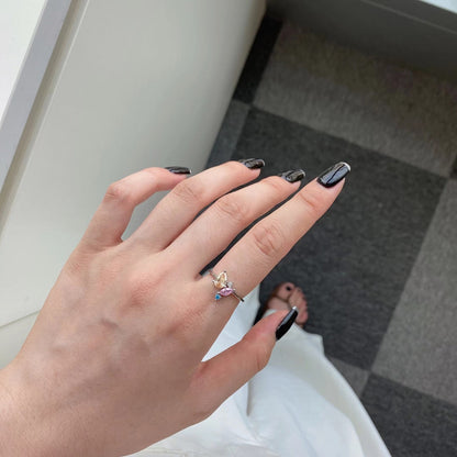[Solara Jewelry]Radiant Colorful Multi Cut Daily Ring