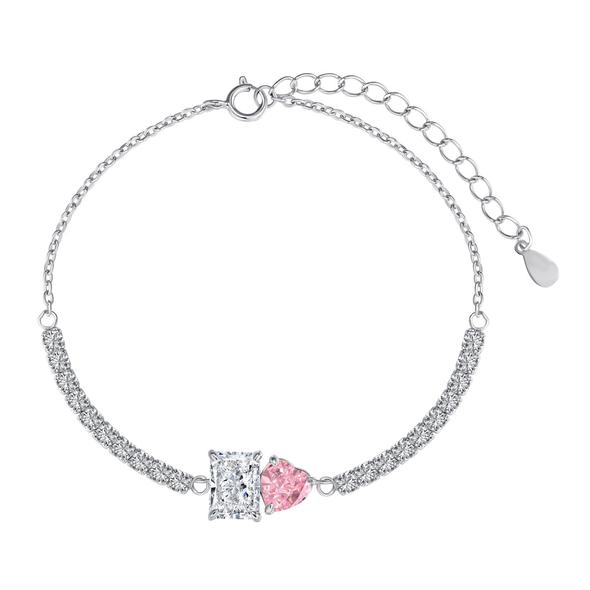 [Solara Jewelry]Dazzling Unique Multi Shape Lover Bracelet