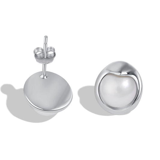[Solara Jewelrys ]Dainty Bread Pearl Earrings
