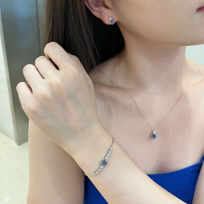 [Solara Jewelry]Luxurious Heart Of The Ocean Bracelet