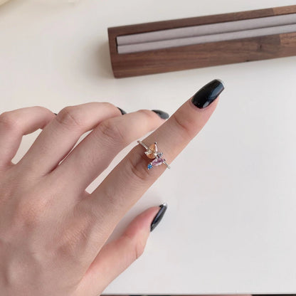 [Solara Jewelry]Radiant Colorful Multi Cut Daily Ring