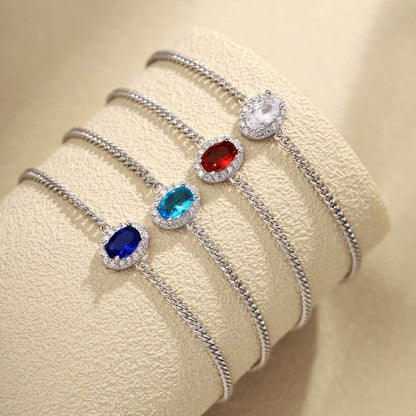 [Solara Jewelry]Exquisite Oval Shape Bracelet