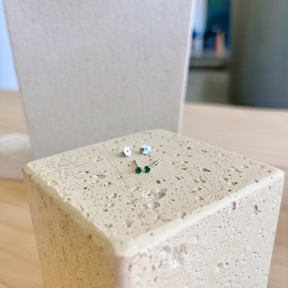 [Solara Jewelry]Delicate Solitaire Earrings