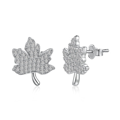 [Solara Jewelry]Exquisite Maple Leaf Design Earrings