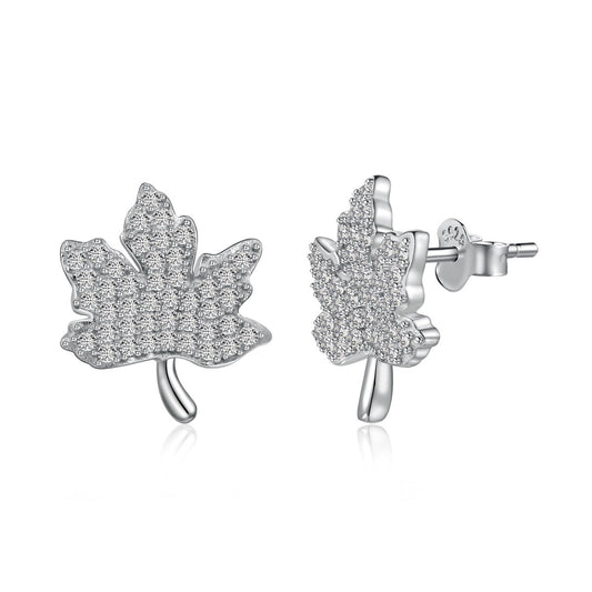 [Solara Jewelry]Exquisite Maple Leaf Design Earrings