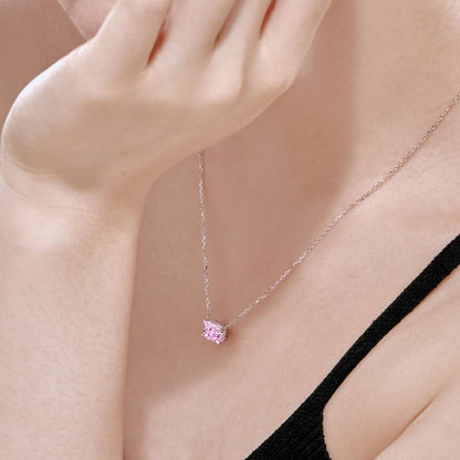 [Solara Jewelry]Luxurious Square Shape Colorful Necalack