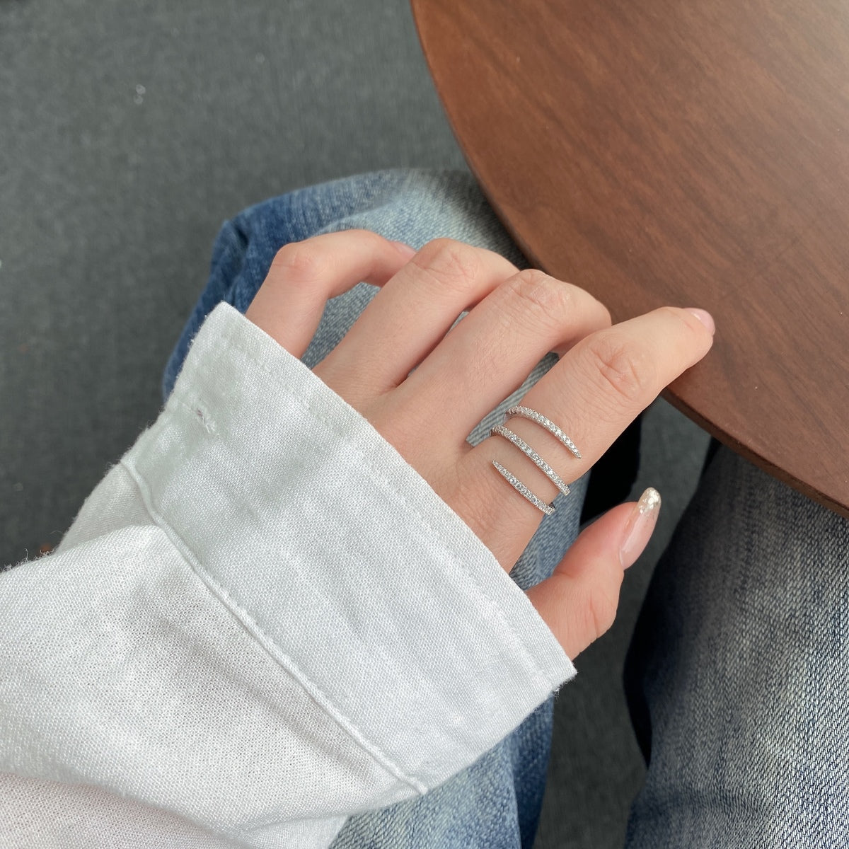 [Solara Jewelry]Unique Vibrant Entangle Daily Ring