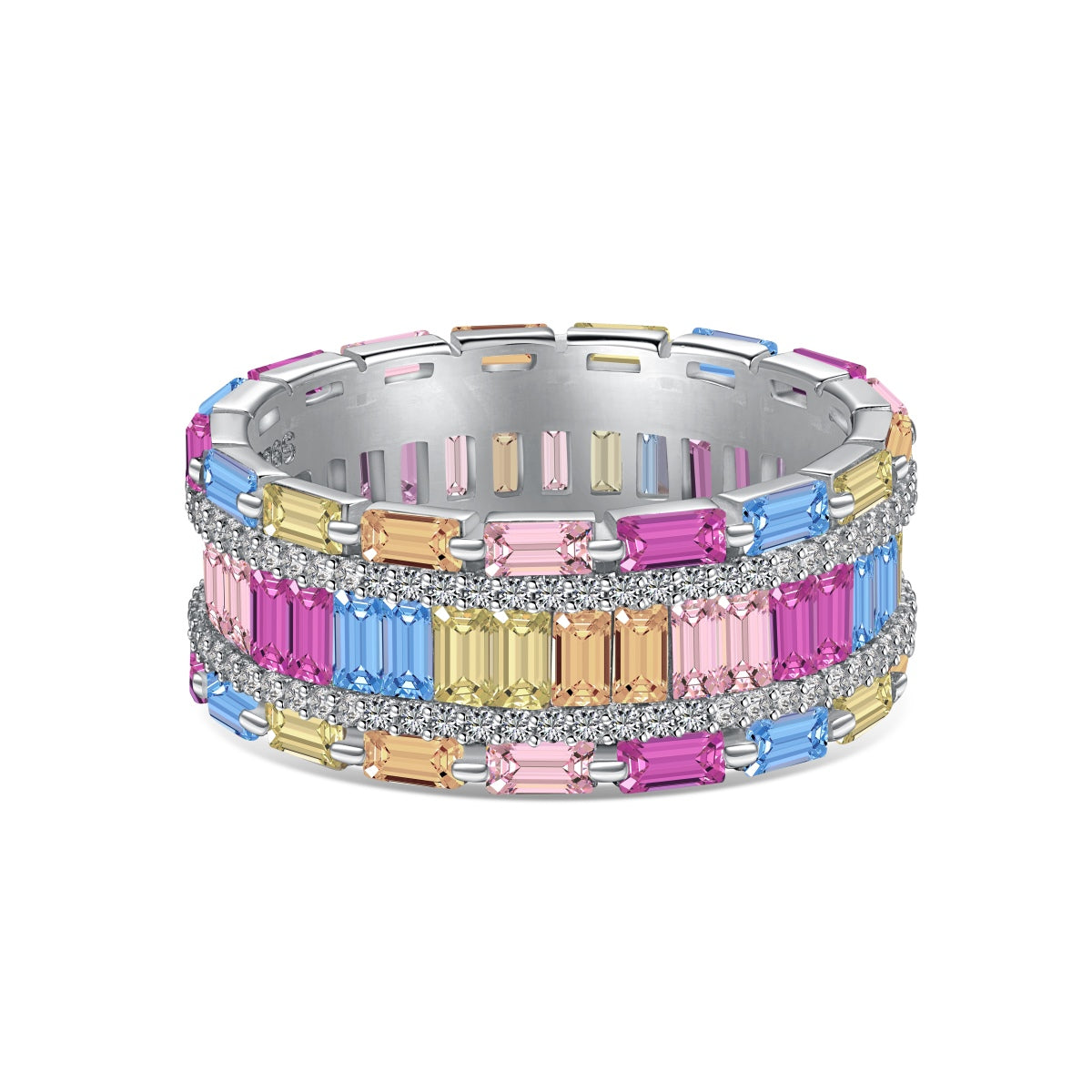 [Solara Jewelry]Dazzling Colorful Radiant Cut Party Ring