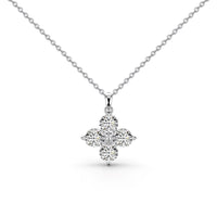 [Solara Schmuck]Vierblättriger Kleeblatt- und Achteckiger Stern-Halskette