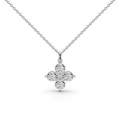 [Solara Jewelry]Four-Leaf Clover And Eight-Pointed Star Necklace