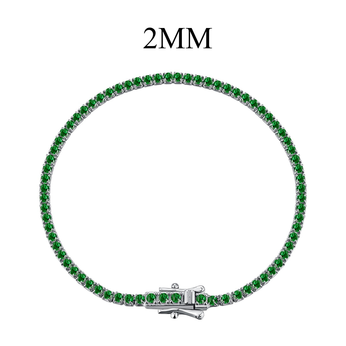 [Solara Jewelry]Radiant Colorful Round Cut Party Bracelet