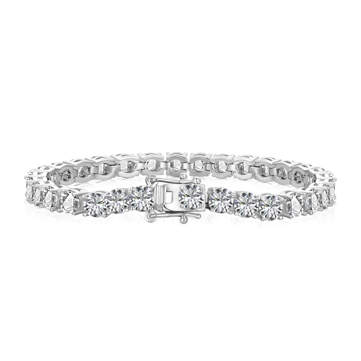 [Solara Jewelry]Ornate Sparkling Round Cut Wedding Bracelet