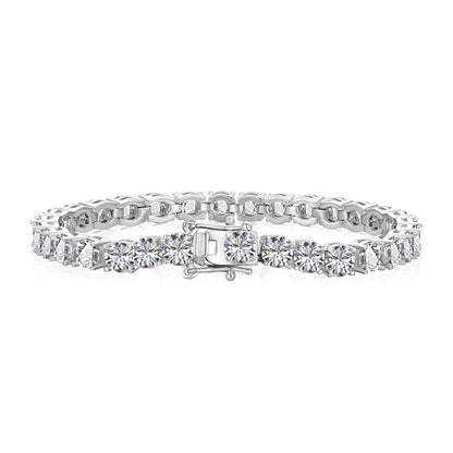 [Solara Jewelry]Ornate Sparkling Round Cut Wedding Bracelet