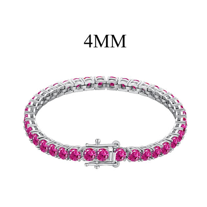 [Solara Jewelry]Radiant Colorful Round Cut Party Bracelet