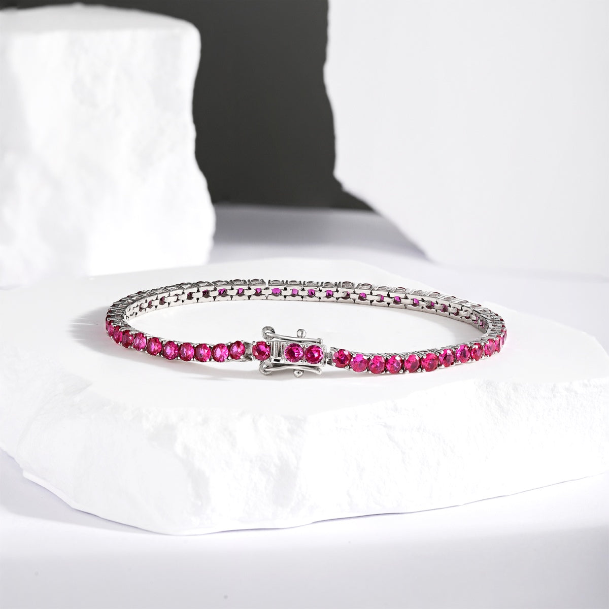 [Solara Jewelry]Radiant Colorful Round Cut Party Bracelet