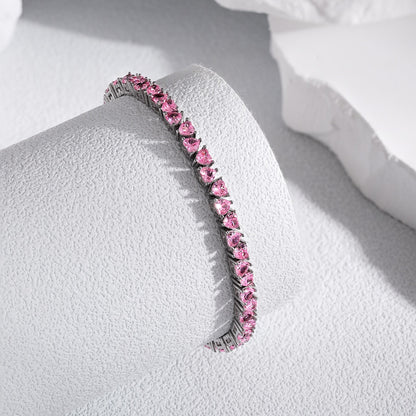 [Solara Jewelry]Dazzling Romantic Heart Shape Lover Bracelet