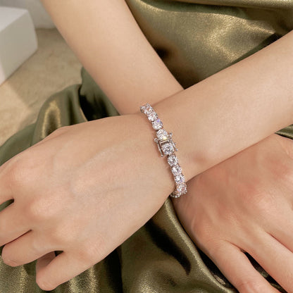 [Solara Jewelry]0.75 Carat Dazzling Round Cut Wedding Bracelet