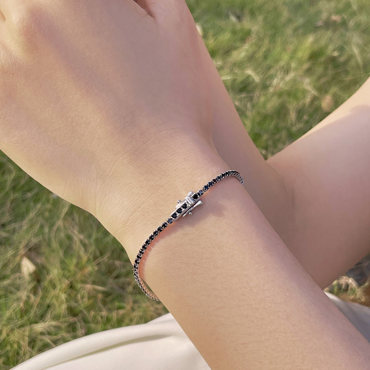 [Solara Jewelry]Radiant Colorful Round Cut Party Bracelet
