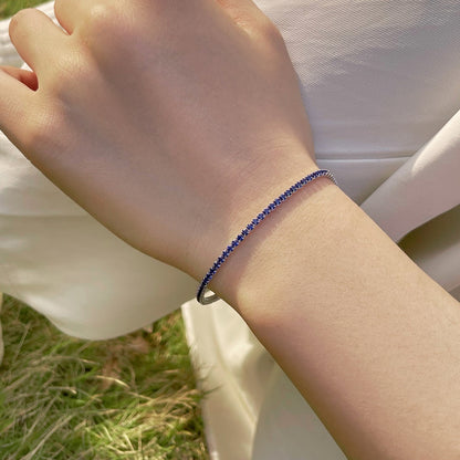 [Solara Jewelry]Radiant Colorful Round Cut Party Bracelet