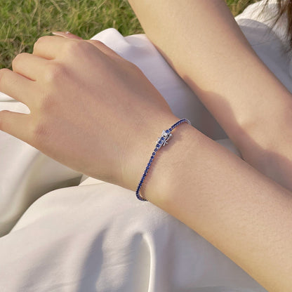 [Solara Jewelry]Radiant Colorful Round Cut Party Bracelet