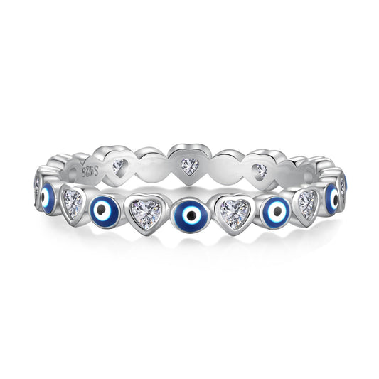 [Solara Jewelry]Radiant Colorful Round Shape Daily Ring