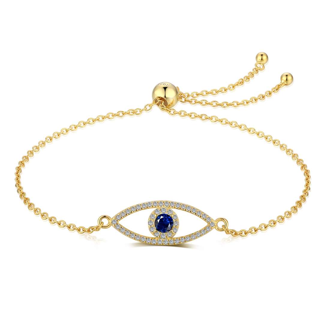 [Solara Jewelry]Devil's Eye Hollow Design Bracelet